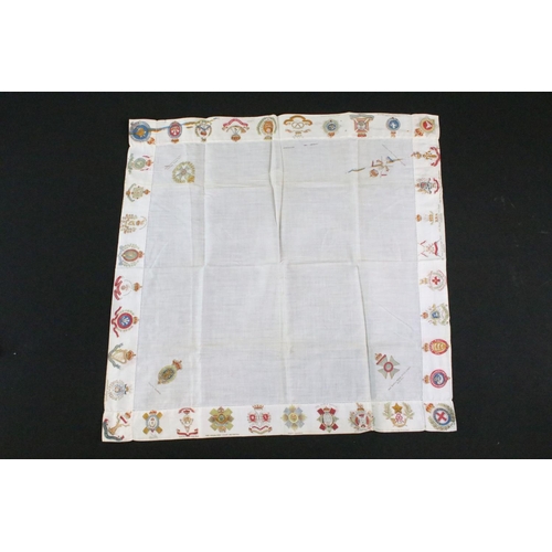 9 - A collection of World War One / WW1 patriotic silk handkerchiefs and postcards to include the Army S... 