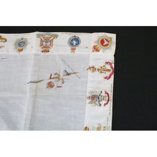 9 - A collection of World War One / WW1 patriotic silk handkerchiefs and postcards to include the Army S... 