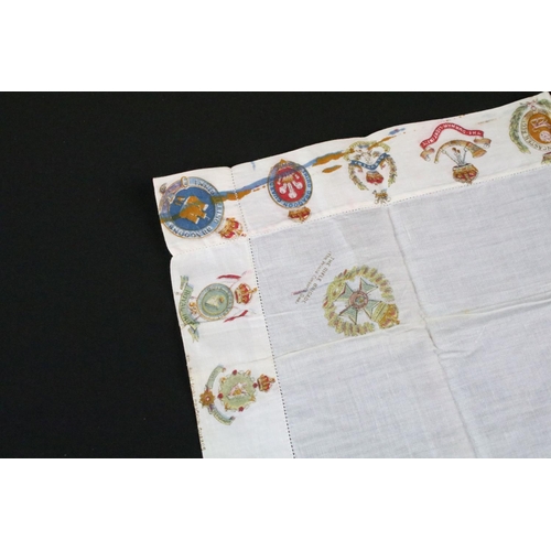 9 - A collection of World War One / WW1 patriotic silk handkerchiefs and postcards to include the Army S... 