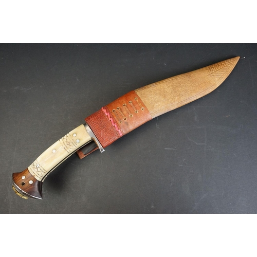 99 - A hand crafted Chainpure Kukri knife by 