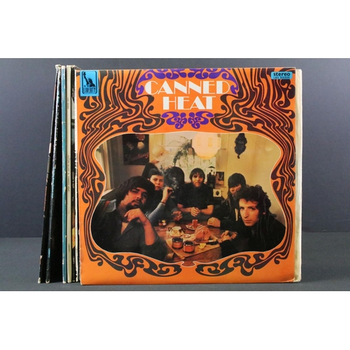 138 - Vinyl - 7 original Canned Heat albums to include: Future Blues (Liberty - LBS 83364 UK 1st pressing,... 