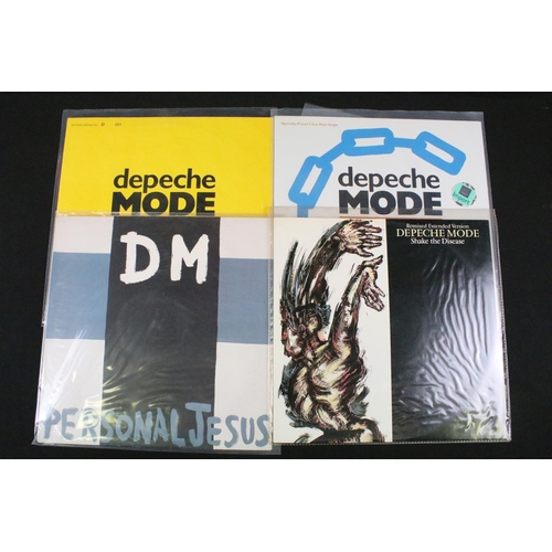 142 - Vinyl - 21 Depeche Mode 12” singles including foreign pressings, coloured vinyl and limited editions... 