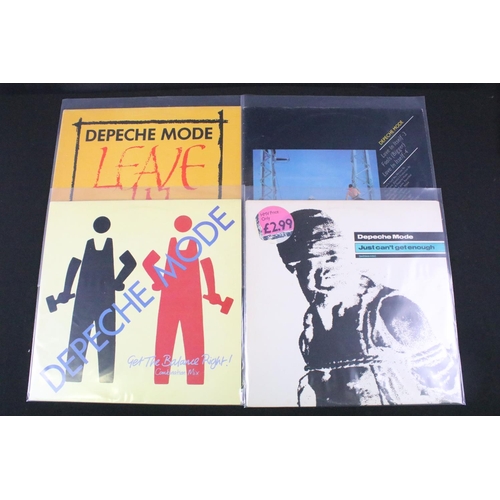 142 - Vinyl - 21 Depeche Mode 12” singles including foreign pressings, coloured vinyl and limited editions... 