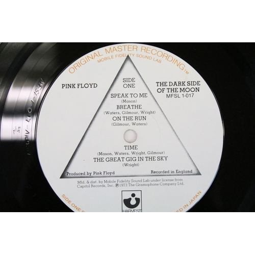 154 - Vinyl - 2 Original Master Recording LPs to include Pink Floyd The Dark Side Of The Moon (MFSL1-017),... 