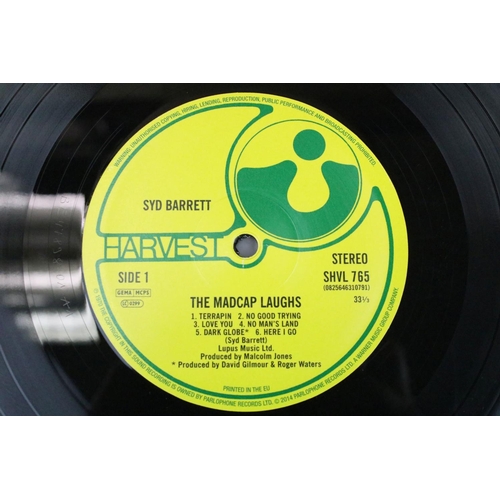 177 - Vinyl - 3 Syd Barrett LPs to include The Madcap Laughs (2014 reissue) Ex, Barrett (2014), and An Int... 