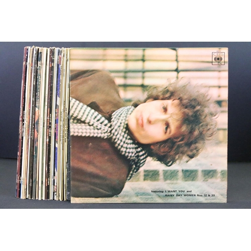 188 - Vinyl - 26 Bob Dylan LPs spanning his career to include Blonde On Blonde (original UK mono), The Fre... 