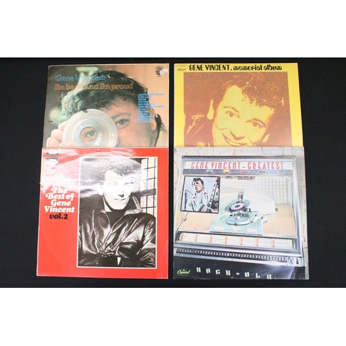 189 - Vinyl - Over 80 Rock N Roll / Rockabilly to include Gene Vincent x 4, Eddie Cochran, Carl Perkins x ... 