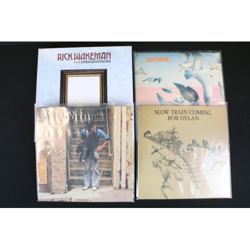 230 - Vinyl - 39 Rock & Folk LPs and one box set to include to include Stackridge, Bob Dylan x 3, Rick Wak... 