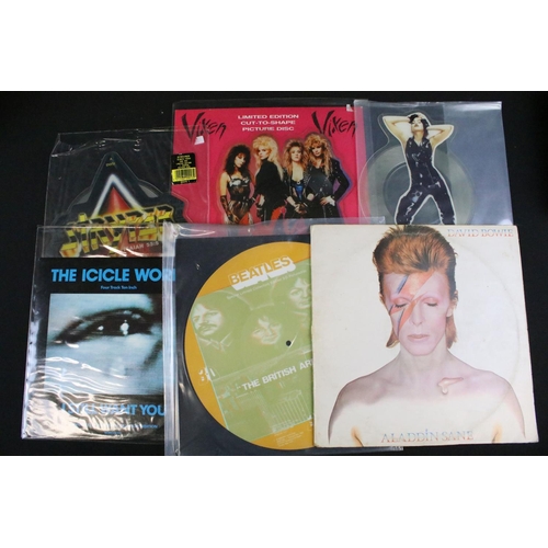 270 - Vinyl - 36 Rock & Pop LPs, 1 box set and 6 picture / shaped discs to include David Bowie x 2, The Be... 