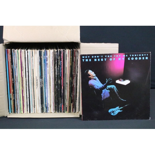 282 - Vinyl - Over 80 Rock & Pop LPs to include Ry Cooder x 6, Cream, Eric Clapton x 16, Derek Dominos, Cr... 