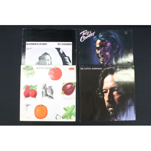 282 - Vinyl - Over 80 Rock & Pop LPs to include Ry Cooder x 6, Cream, Eric Clapton x 16, Derek Dominos, Cr... 