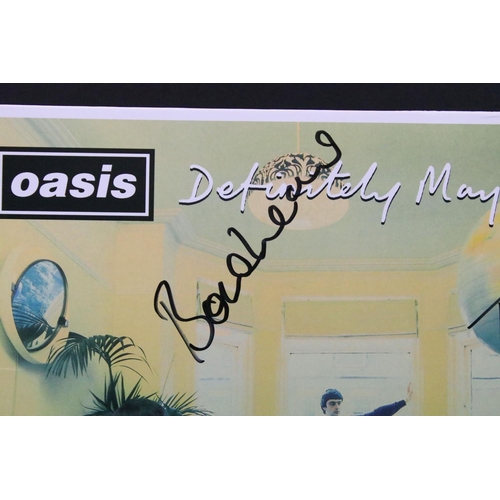 50 - Vinyl / Autograph - 2 LPs to include Oasis Definitely Maybe 25th anniversary silver vinyl edition si... 