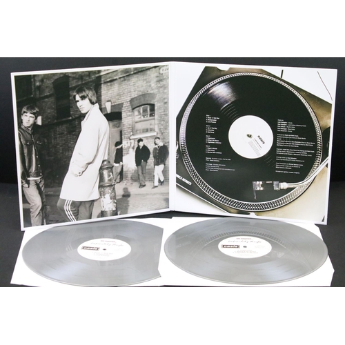 50 - Vinyl / Autograph - 2 LPs to include Oasis Definitely Maybe 25th anniversary silver vinyl edition si... 