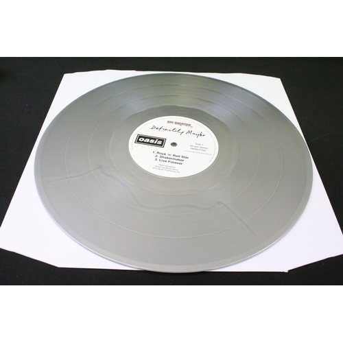 50 - Vinyl / Autograph - 2 LPs to include Oasis Definitely Maybe 25th anniversary silver vinyl edition si... 