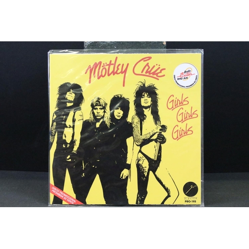 52 - Vinyl - Motley Crue Dr Feelgood Mexican private pressing LP, along with a Girls Girls Girls 7