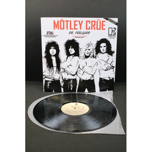 52 - Vinyl - Motley Crue Dr Feelgood Mexican private pressing LP, along with a Girls Girls Girls 7