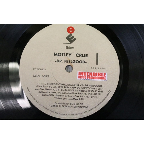 52 - Vinyl - Motley Crue Dr Feelgood Mexican private pressing LP, along with a Girls Girls Girls 7