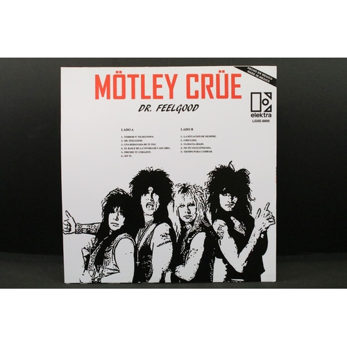 52 - Vinyl - Motley Crue Dr Feelgood Mexican private pressing LP, along with a Girls Girls Girls 7