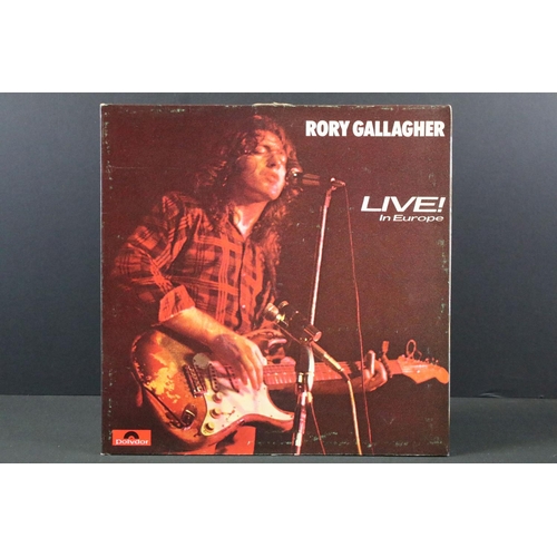 91 - Vinyl - 10 Rory Gallagher / Taste LPs to include Live In Europe, Stage Struck, Irish Tour '74, Deuce... 