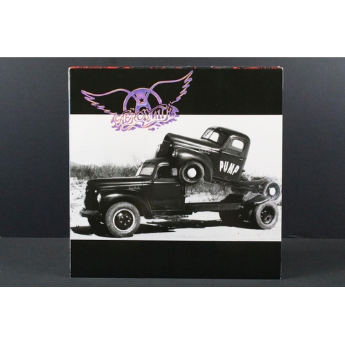 92 - Vinyl - 7 Aerosmith and 1 Joe Perry LPs to include Pump, Permanent Vacation, Rock In A Hard Place, G... 