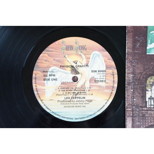 101 - Vinyl - 5 Led Zeppelin LPs to include III (working wheel), Coda, Physical Graffiti, In Through The O... 