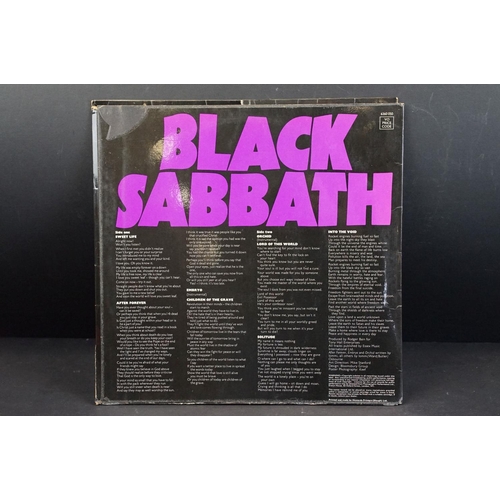 102 - Vinyl - 6 Black Sabbath LPs to include self titled, Paranoid, Master Of Reality (box cover, spaceshi... 