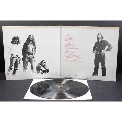 102 - Vinyl - 6 Black Sabbath LPs to include self titled, Paranoid, Master Of Reality (box cover, spaceshi... 