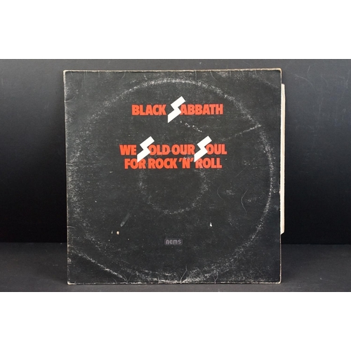 102 - Vinyl - 6 Black Sabbath LPs to include self titled, Paranoid, Master Of Reality (box cover, spaceshi... 