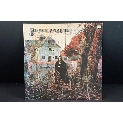 102 - Vinyl - 6 Black Sabbath LPs to include self titled, Paranoid, Master Of Reality (box cover, spaceshi... 