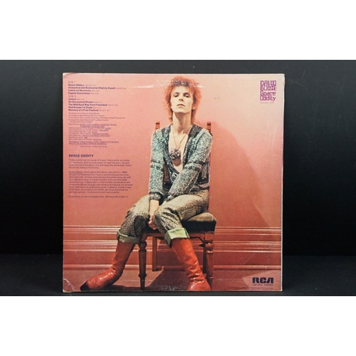 103 - Vinyl - 8 David Bowie LPs to include Ziggy Stardust, Space Oddity (US pressing), Hunk Dory, The Man ... 