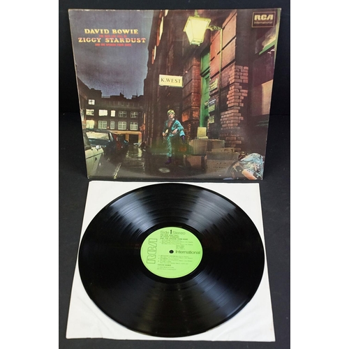 103 - Vinyl - 8 David Bowie LPs to include Ziggy Stardust, Space Oddity (US pressing), Hunk Dory, The Man ... 