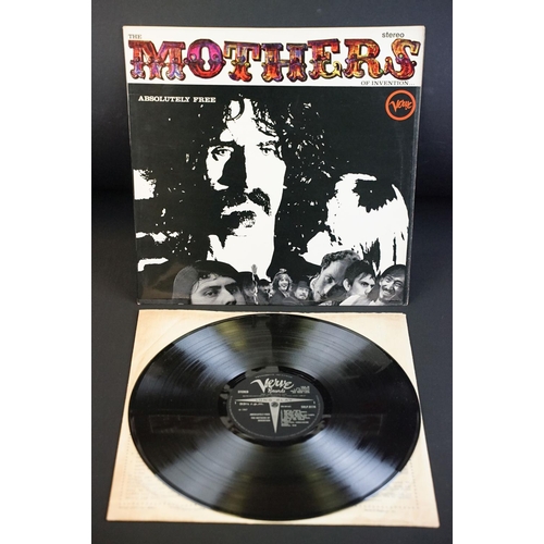 104 - Vinyl - 9 Mothers Of Invention (Zappa) LPs to include Absolutely Free (SVLP9173 UK first pressing) V... 