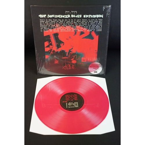 114 - Vinyl - 3 Jon Spencer Blues Explosion LPs to include Meat & Bone, That's It Baby... (pink vinyl), No... 