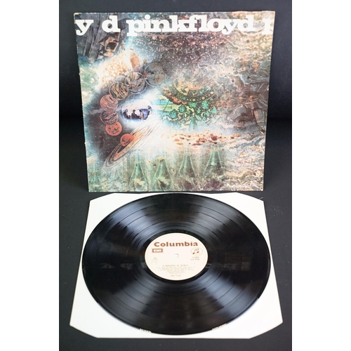 120 - Vinyl - 9 Pink Floyd LPs to include A Saucerful Of Secrets, DSOTM, Animals, Meddle, Atom Heart Mothe... 