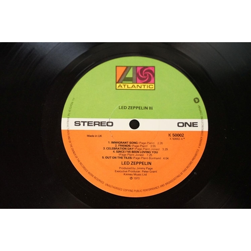 121 - Vinyl - 7 Led Zeppelin LPs to include II, III (working wheel), IV, Houses Of The Holy, Presence, Son... 