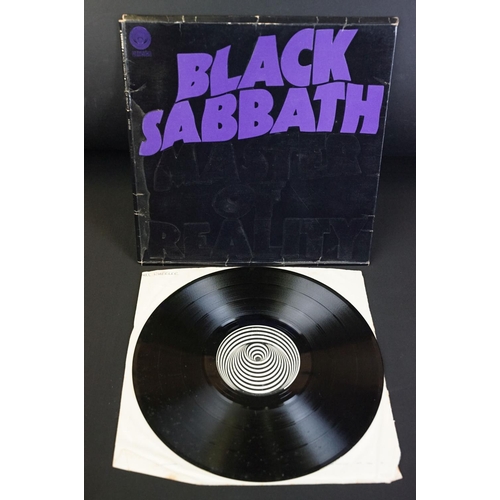 125 - Vinyl - 14 Black Sabbath LPs to include Master Of Reality (box sleeve), Vol 4 (Vertigo), Paranoid, S... 