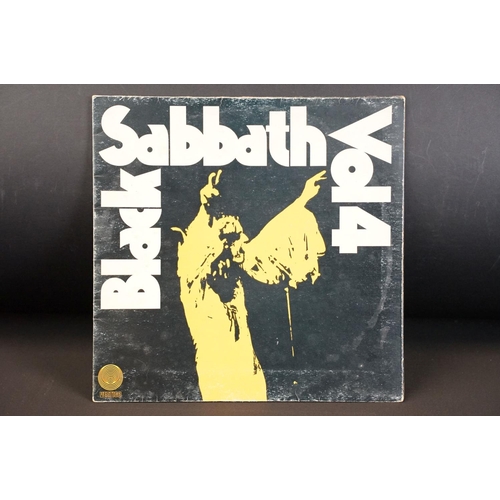 125 - Vinyl - 14 Black Sabbath LPs to include Master Of Reality (box sleeve), Vol 4 (Vertigo), Paranoid, S... 