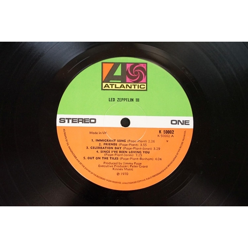 126 - Vinyl - 6 Led Zeppelin LPs to include II, III (working wheel), IV, Physical Graffiti, Coda, Song Rem... 