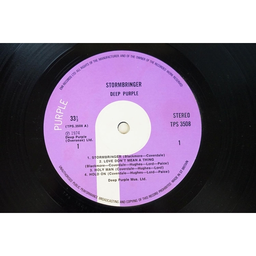 127 - Vinyl - 10 Deep Purple LPs to include Fireball, Stormbringer, Come Taste The Band, Live In London, M... 