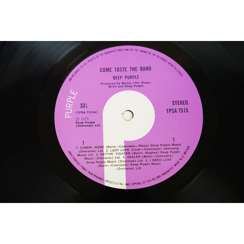 127 - Vinyl - 10 Deep Purple LPs to include Fireball, Stormbringer, Come Taste The Band, Live In London, M... 