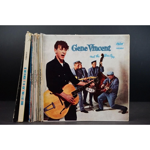 128 - Vinyl - 12 Gene Vincent LPs and 1 box set to include Gene Vincent & The Blue Caps (T811 original pre... 