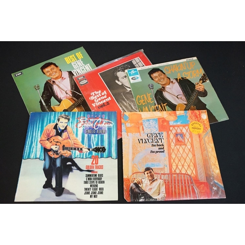 128 - Vinyl - 12 Gene Vincent LPs and 1 box set to include Gene Vincent & The Blue Caps (T811 original pre... 