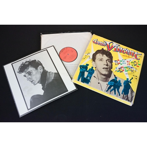 128 - Vinyl - 12 Gene Vincent LPs and 1 box set to include Gene Vincent & The Blue Caps (T811 original pre... 