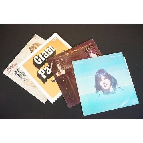 131 - Vinyl - 9 LPs to include The Beatles x 5, Gram Parsons x 3, Flying Burrito Brothers.  Titles are Rub... 