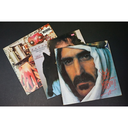 185 - Vinyl - 16 Frank Zappa / Mothers Of Invention LPs spanning their career.  Sleeves Vg overall, vinyl ... 