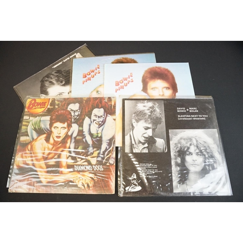 239 - Vinyl - David Bowie LPs spanning his career to include David Bowie & Marc Bolan Slipping Next To You... 