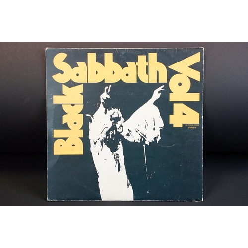 96 - Vinyl - 12 Black Sabbath LPs and 4 Ozzy Osbourne LPs to include Vol 4, Black Sabbath (self titled), ... 