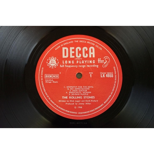 19 - Vinyl - Rolling Stones – Beggars Banquet LP on Decca Records LK 4955. Original UK 1st mono pressing,... 