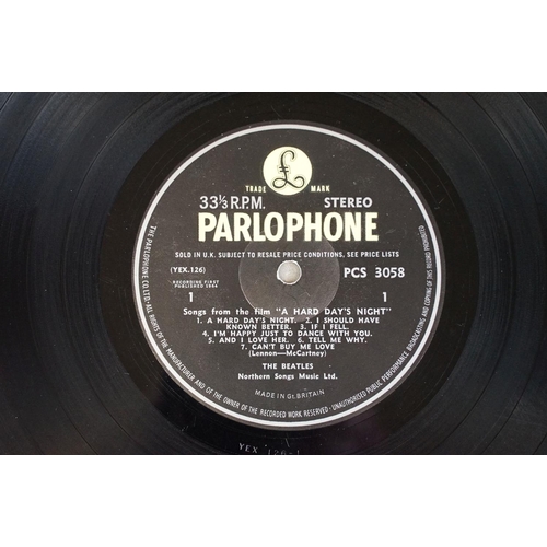 8 - Vinyl - The Beatles - Hard Day’s Night LP on Parlophone Records PCS 3058. Original UK 1st stereo pre... 