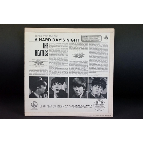 8 - Vinyl - The Beatles - Hard Day’s Night LP on Parlophone Records PCS 3058. Original UK 1st stereo pre... 